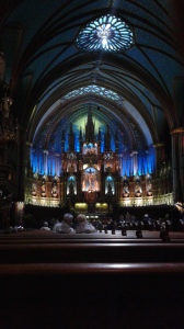 Basilica de Note Dame in Old Montreal. Gorgeous Gothic Revival by 19th century architect James O'Donnell. 